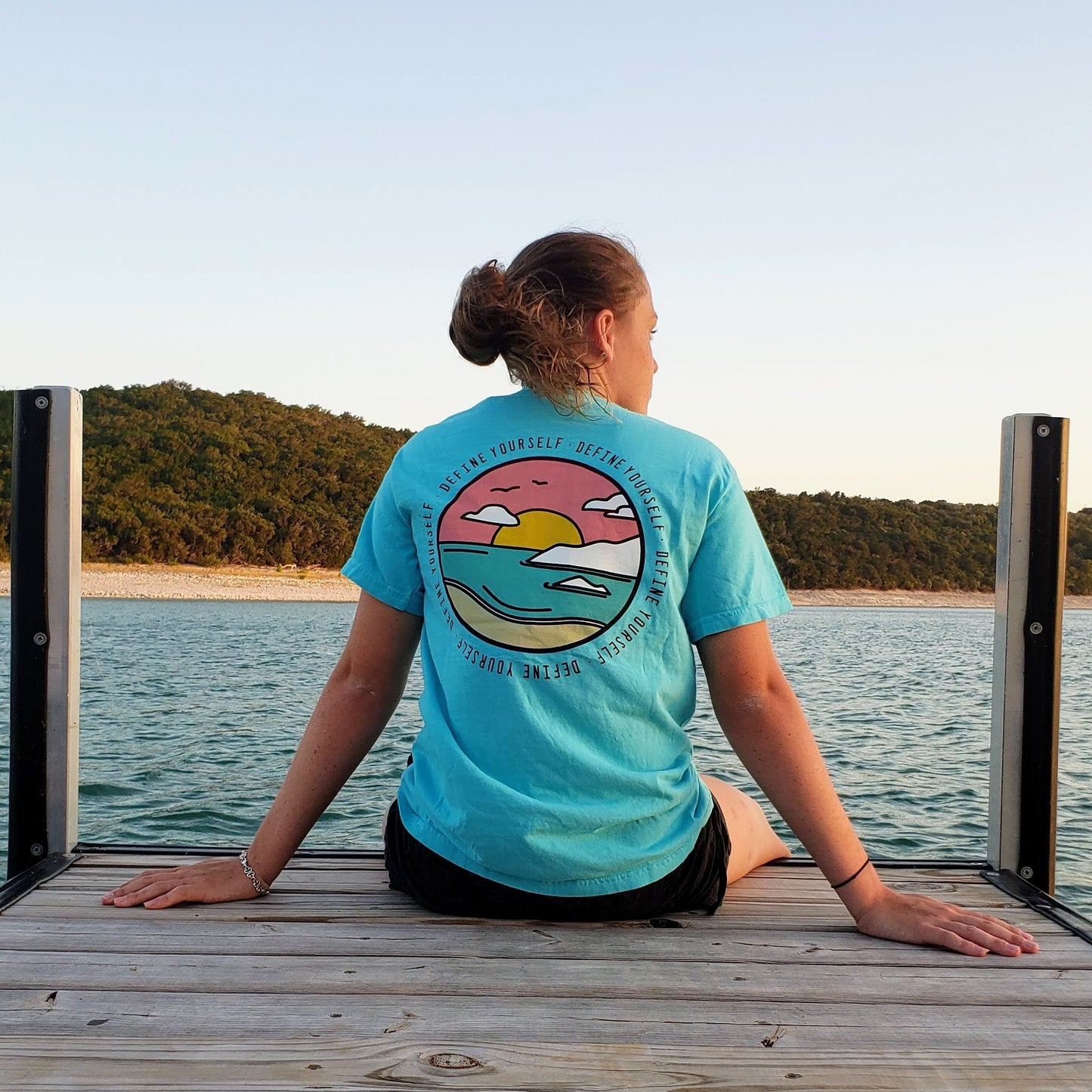 Sunset Tee In Blue